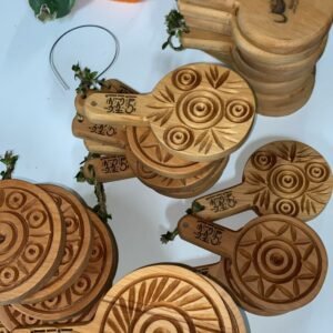 Palestinian Bread Mold  قالب خبز فتوت محفور خشبي أصلي