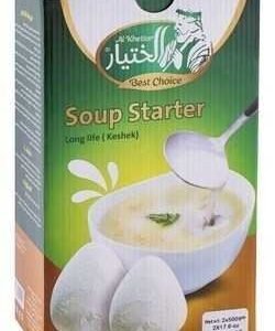 Al khetiar Soup Starter (Long Life Keshek)● 1 kg 
جميد سائل ( معقم ومطبوخ) - الختيار