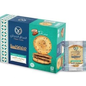 Hijazi Taste Rahayef with Dates ● 450 grams
المذاق الحجازي معمولستا رهايف التمر بالقمح الأبيض
