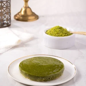 Pistachio Butter with kunafa● 350 grams 
كريمة فستق حلبي مع كنافة