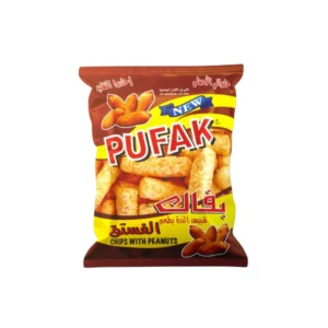PUFAK Halawani Chips With Peanuts 18gr  بفاك شيبس الذرة بطعم الفستق