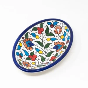 Oval Ceramic Plate ( 3 x 12 x 17 cm )   صحن سيراميك خزف خليلي بيضاوي